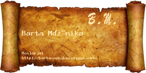 Barta Mónika névjegykártya